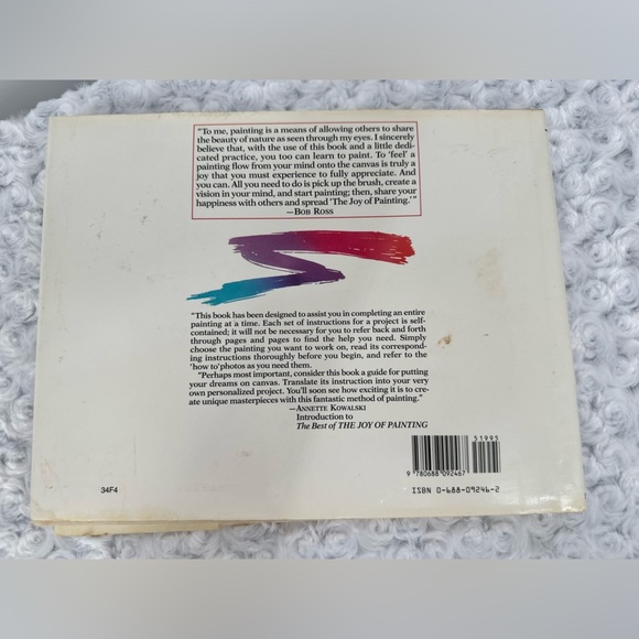 Vintage Bob Ross The Joy of Painting Hardback Book - Picture 5 of 5